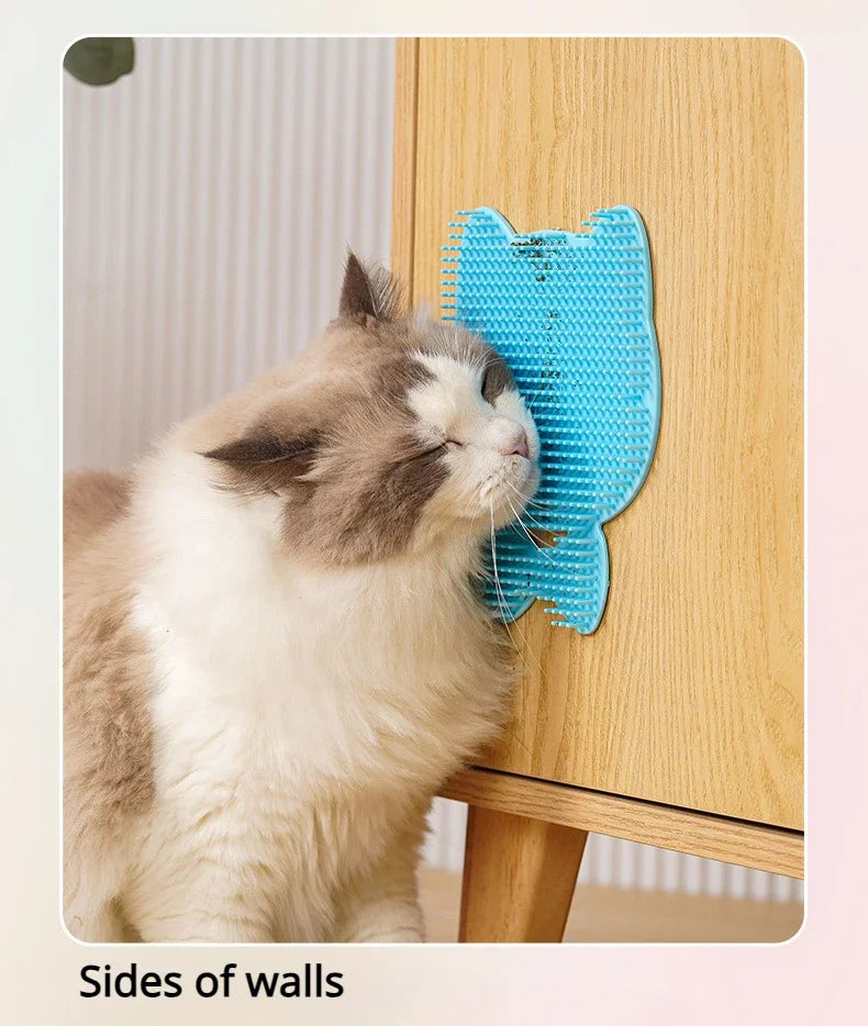 Cat Scratching Board Pet Brush Comb Plastic Scrapy Board Self Service Massage Sticker Remove Floating Hair Brush Pet Supplies