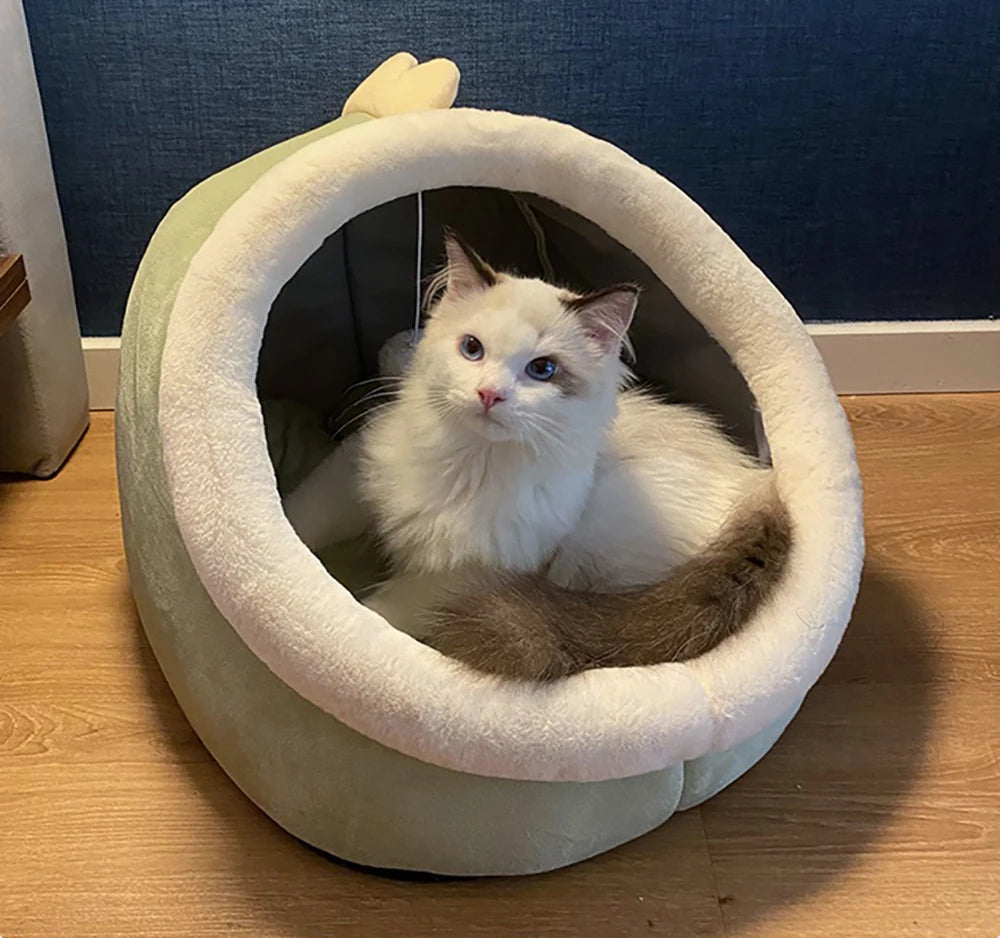 Deep Sleep Cat Bed Warm Pet Basket Cozy Cat House Kitten Lounger Cushion Cat Nesk Tent Very Soft Small Dog Mat Bag Cave Cats Bed