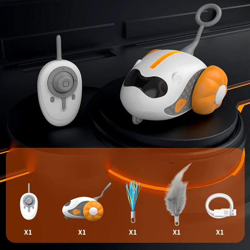 Intelligent Sports Car Electric Pet Toy Cat Remote Control Toy Car Cat/dog Interactive Game Cat Accessories Pets Kitten Supplies