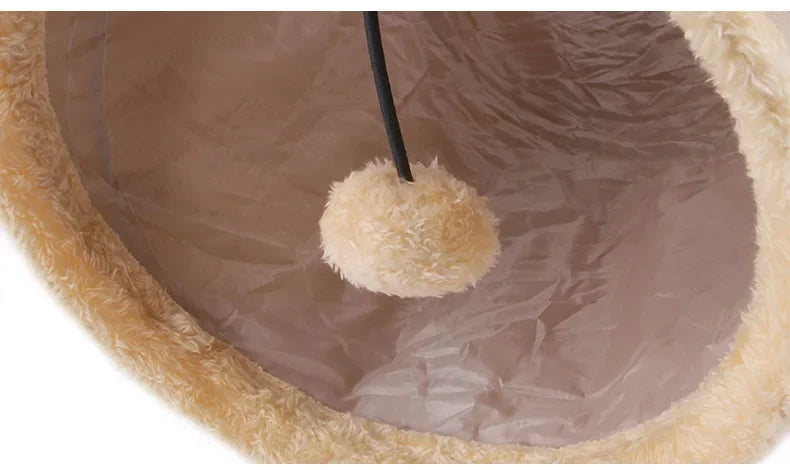 Pet Supplies Cat Tunnel Can Receive Folding Suede Cat Tunnel Cat Toy Drill Bucket. Pet Toys  Cats Toys  Pet Supplies