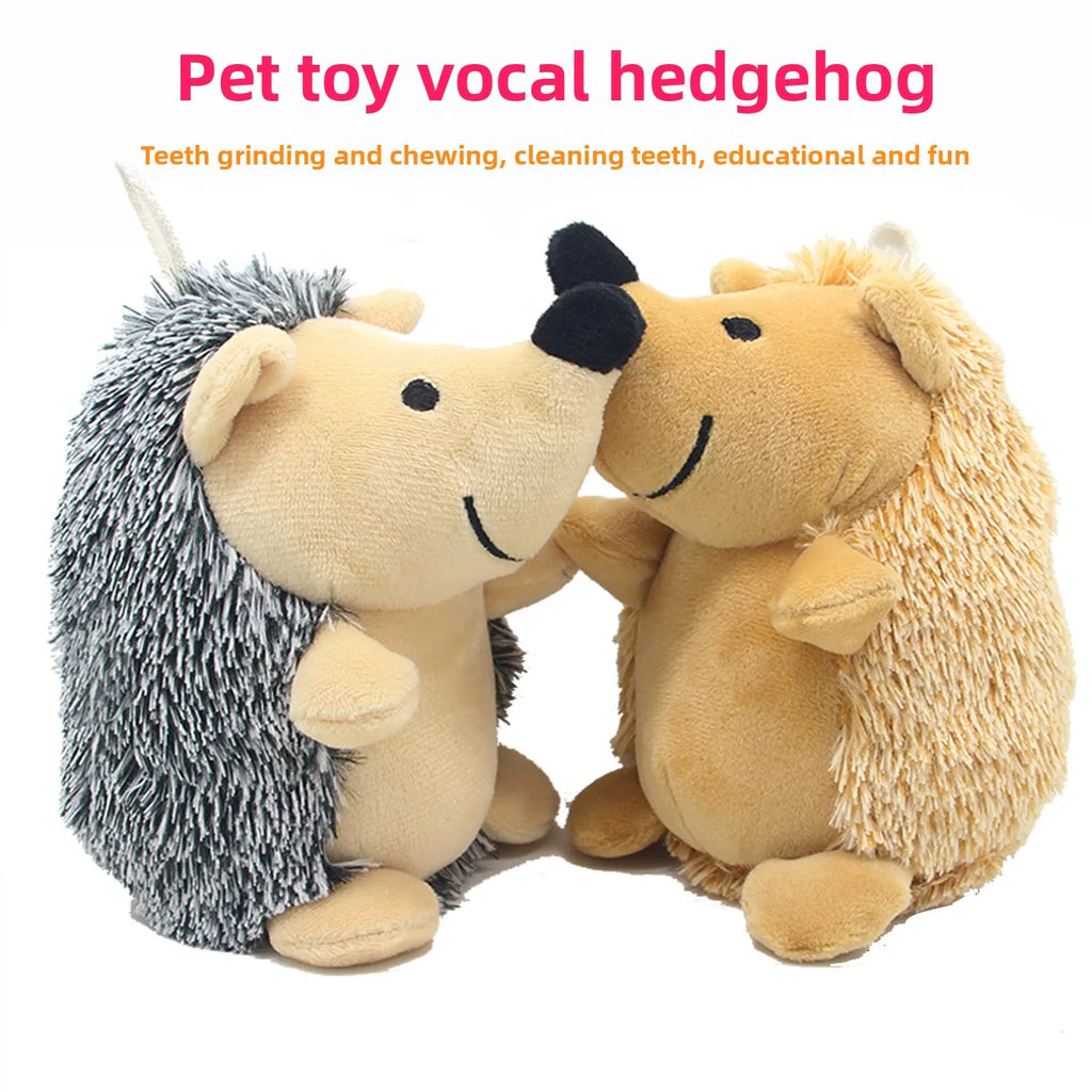 Hot-selling pet sound toys hedgehog, dog relief gnawing plush hedgehog toy products Hot-selling pet sound toys hedgehog