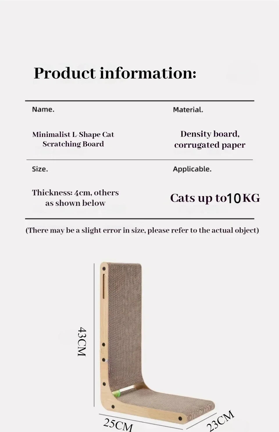 Cat Scratching Board Cat Toys  Wooden  Wear-resistant  and Scratch-resistant Post Cat Furniture Training Grinding Claw Toys Sofa