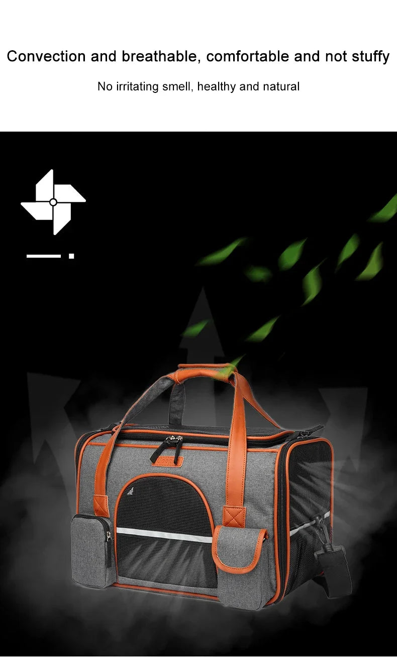 Crossbody Dog Bag Pet Backpack Crossbody Bag Solid Color Multipurpose Shoulder Bag Pet Carrier For Cats Dogs Stuff Dog Carrier