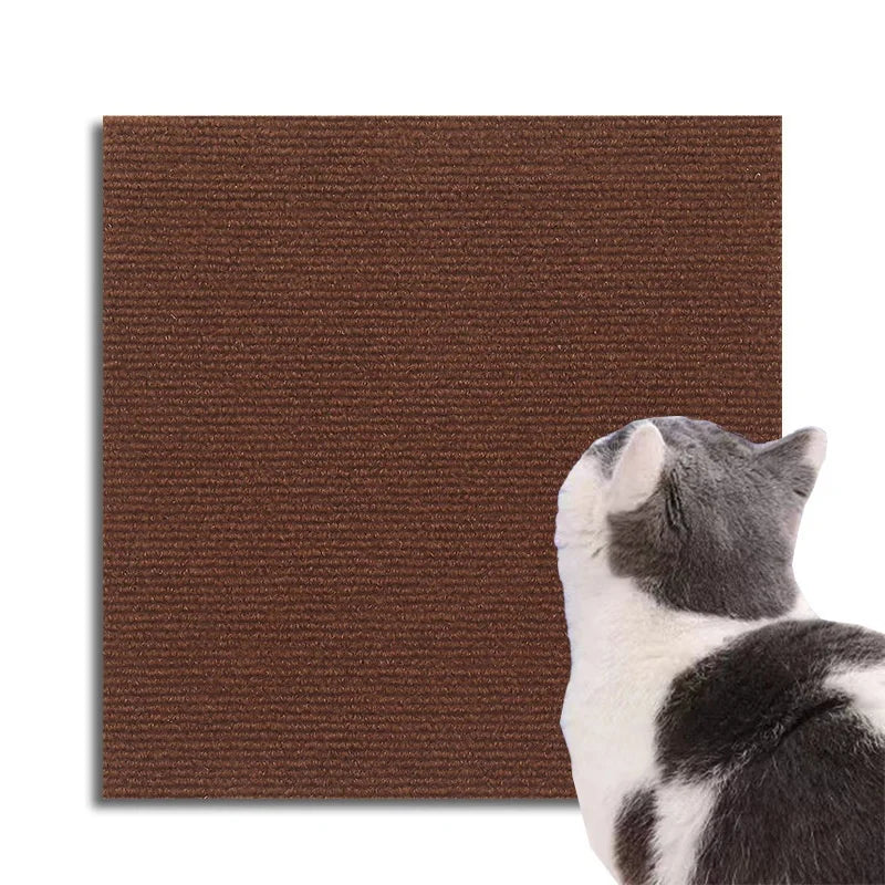 Cat Scratching Mat DIY Self-Adhesive Trimmable Carpet Cat Scratching Post Carpet for Anti-scratching Sofa Furniture Protection