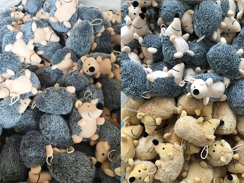 Hot-selling pet sound toys hedgehog, dog relief gnawing plush hedgehog toy products Hot-selling pet sound toys hedgehog