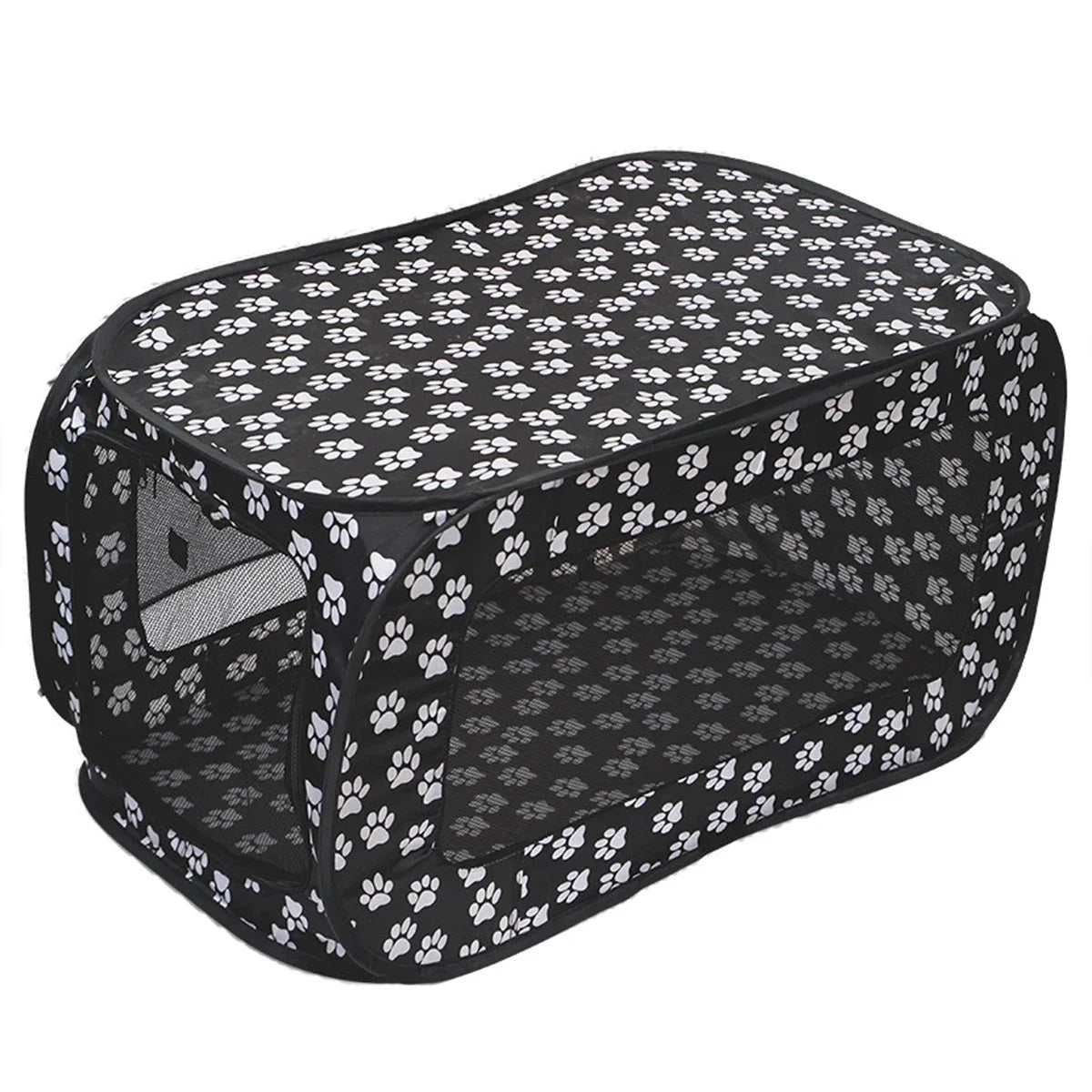 Indoor & Outdoor Foldable Portable Pop-Up Pet Carrier Tent with Mesh Window Zippered Door for Pet Small Dog & Cat Travel Carrier