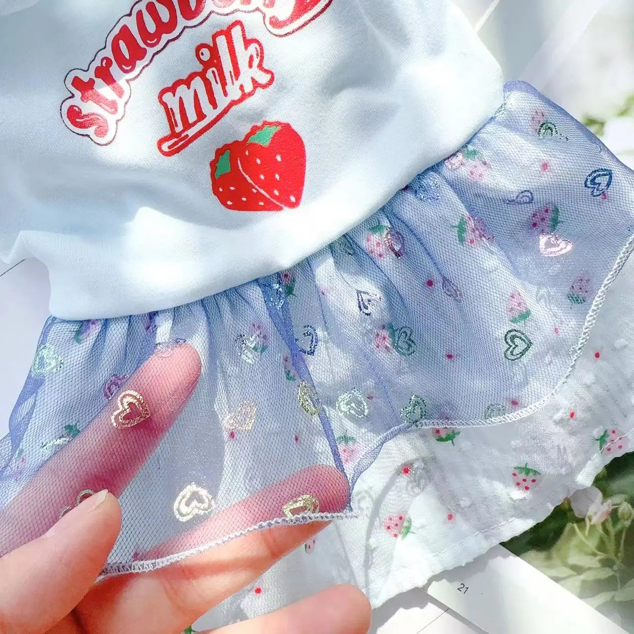 Cute Pets Clothes For Yorkshire Terrier Dogs Little Puppies Small Animals Breeds Striped Summer Wedding Princess Cats Dresses