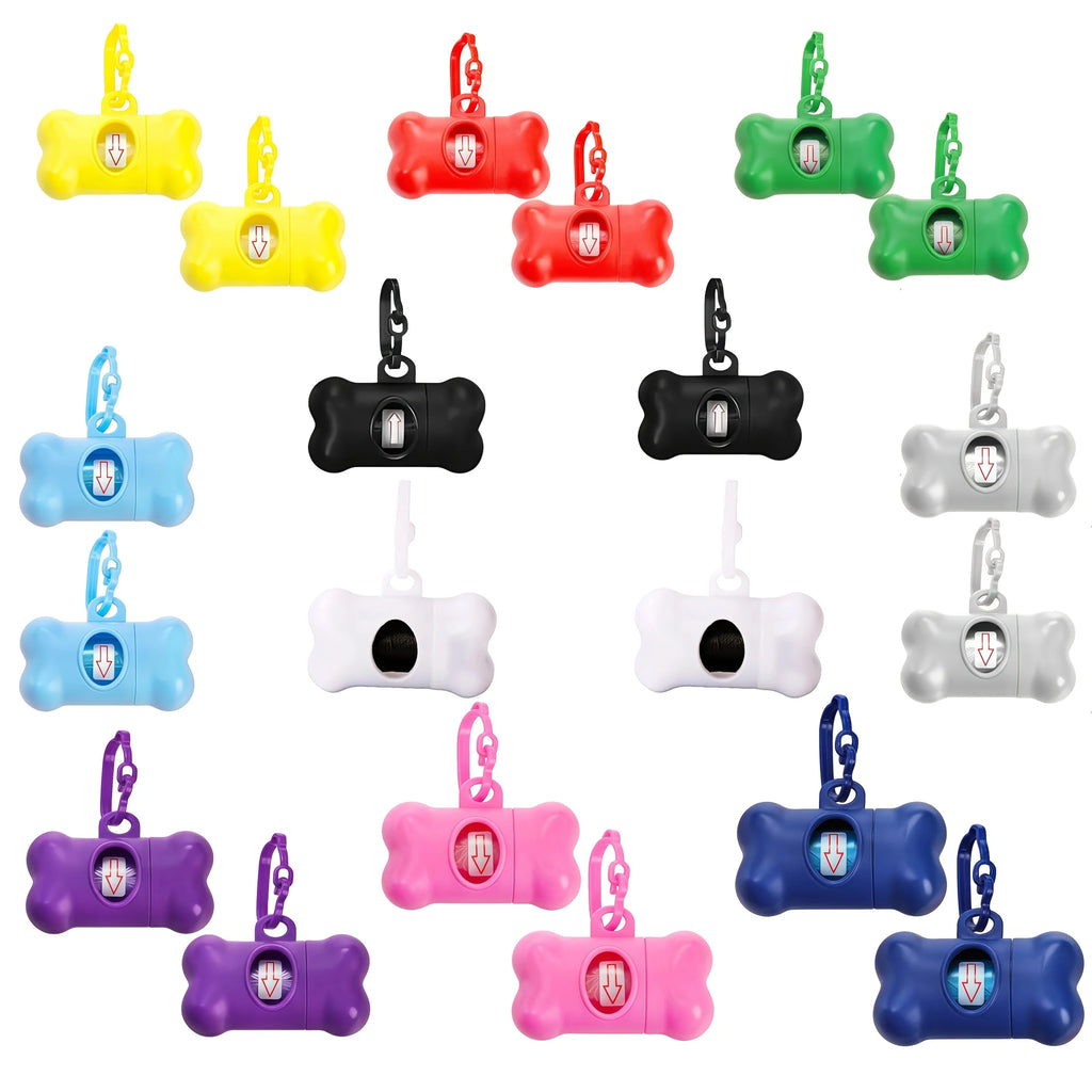 (Bone-Shaped) Dog Poop Bag Holders  Dog Waste Bags. Stylish And Portable, Perfect for Walking,