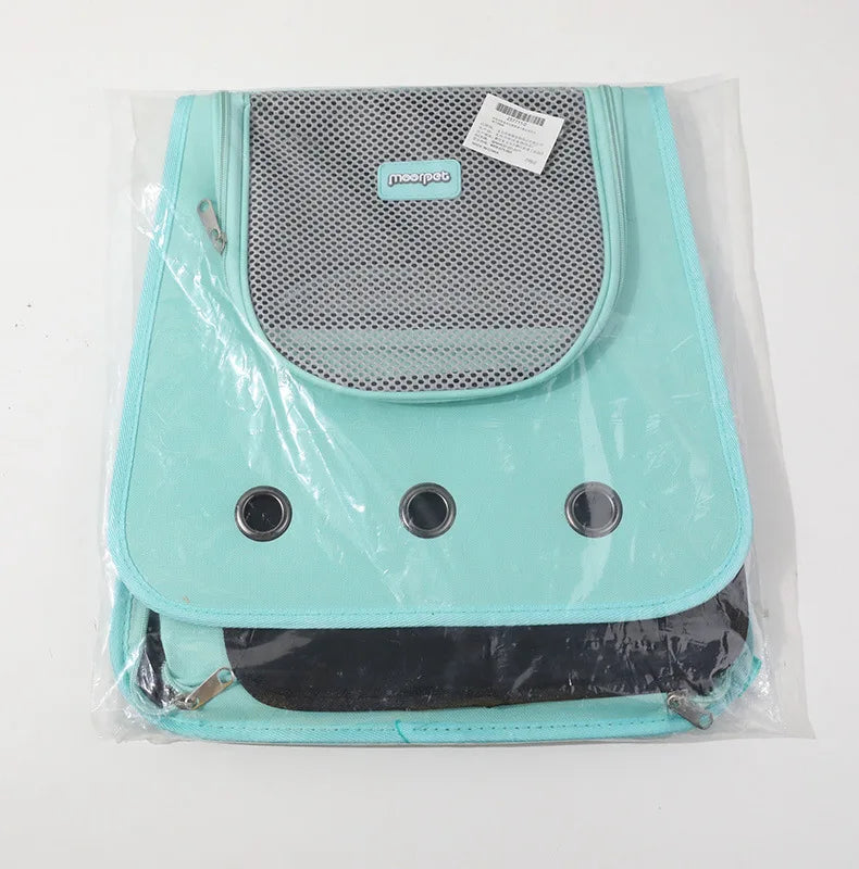 Cat bag hand-held dual shoulder two in one wear-resistant large capacity portable breathable mesh irresistible to cats