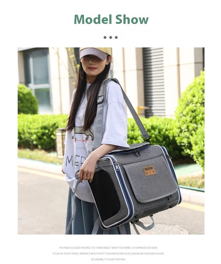 Hot High Quality Pet Bag For Outdoor Use Portable Hand-Held Backpack Nordic Style Bicycle In Car Cat Bag Dog Bag Home Goods