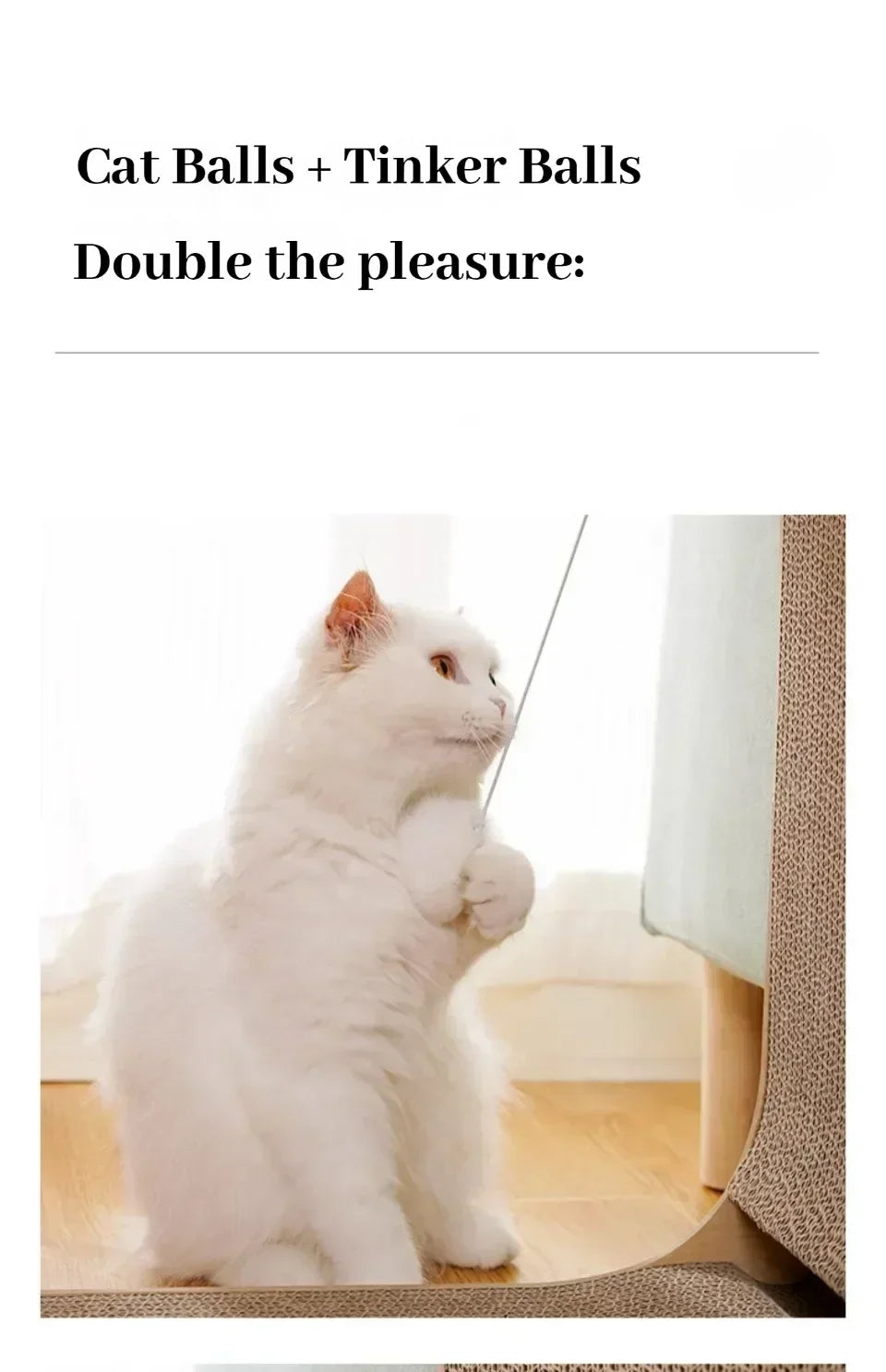 Cat Scratching Board Cat Toys  Wooden  Wear-resistant  and Scratch-resistant Post Cat Furniture Training Grinding Claw Toys Sofa