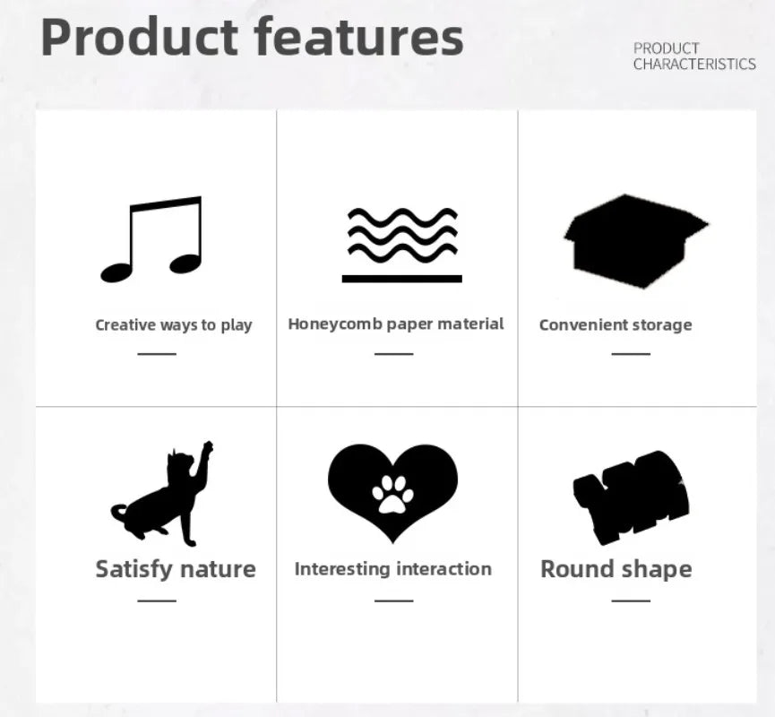 Cat Scratch Board Cat Toy with Bell Cat Cat Climbing Frame Foldable Recyclable Accordion Cardboard Kitten Toy with Ball