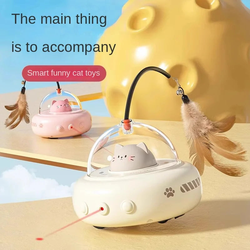 3-in-1 Automatic Intelligent Pet Teaser Toy – Interactive Cat & Dog Toy for Indoor Fun & Engagement