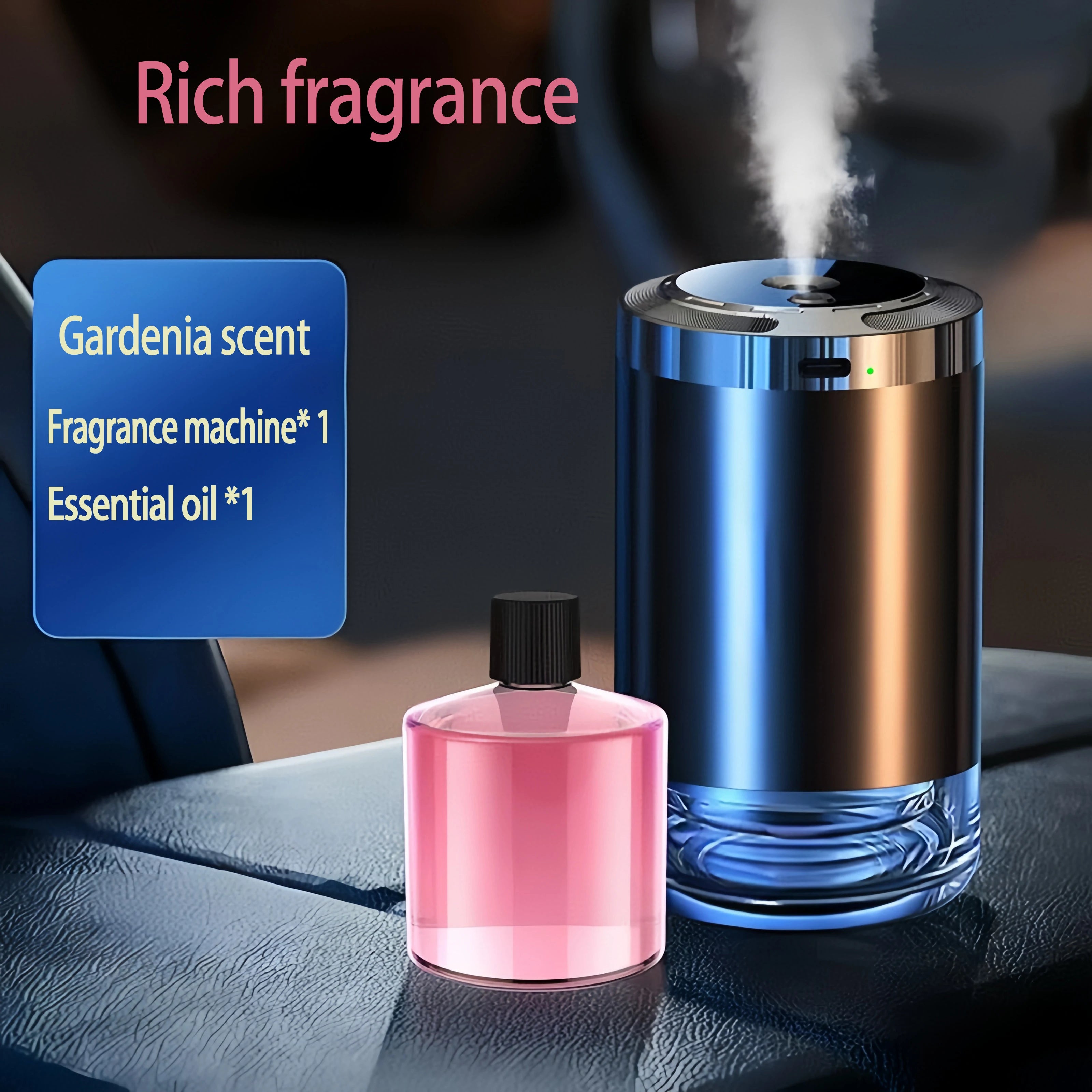 Electric Air Diffuser Car Aroma Air Vent Humidifier Mist Aromatherapy Air Freshener for Odor Removal Car Accessories