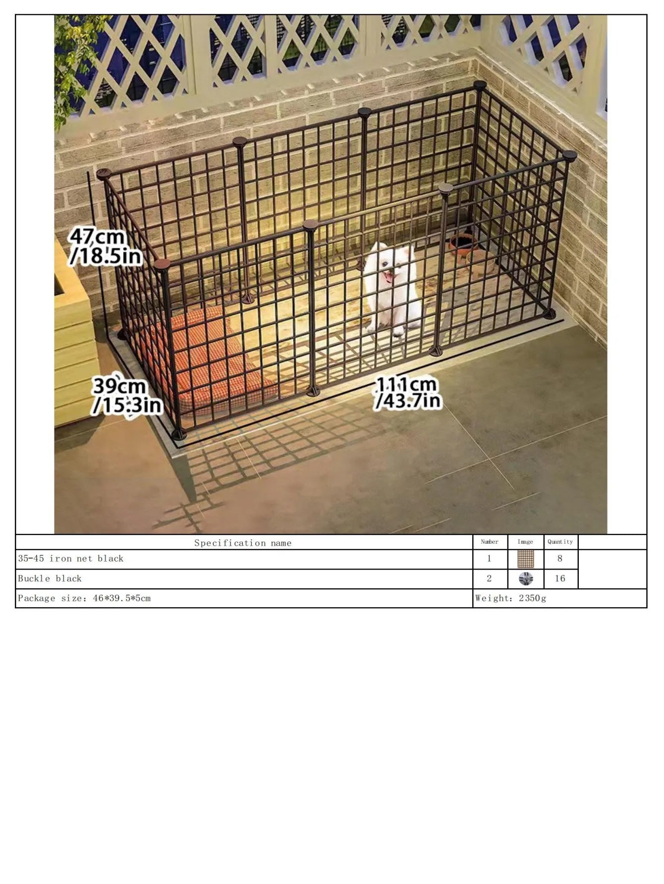 Dog Fence Type Home Indoor Pet Fence Teddy Bichon Corgi Chihuahua Small Size Dogs Gate Dog Cage