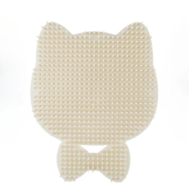 Cat Scratching Board Pet Brush Comb Plastic Scrapy Board Self Service Massage Sticker Remove Floating Hair Brush Pet Supplies