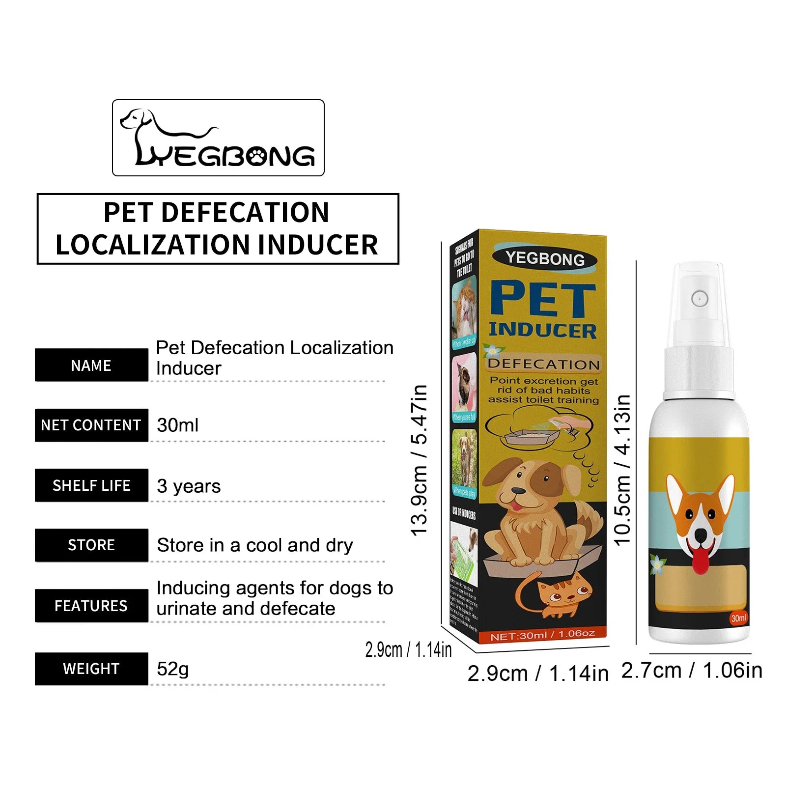 Dog Potty Training Spray Cats Kitten Outdoor Urine Poops Stool Location Helps Puppies Toilet Pet Positioning Defecation Inducer