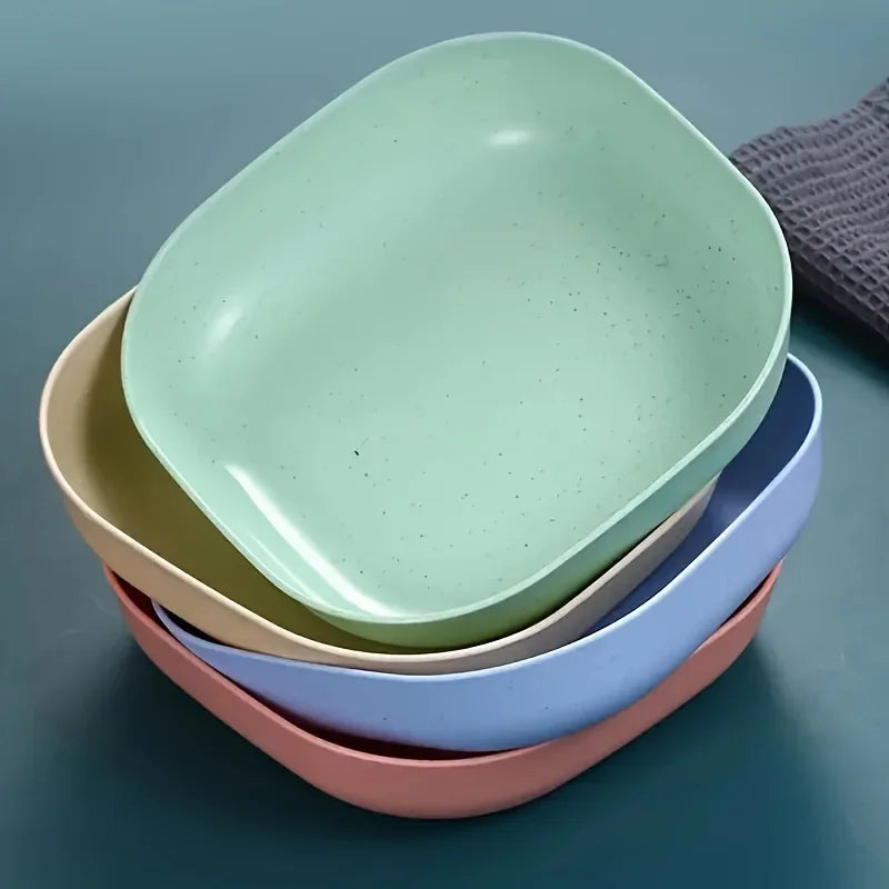 10pcs Non-Slip Plastic Cat Bowls Set Shallow Pet Food & Water Dishes Suitable for Kittens Short Leg Cat Ferrets Stray Cats