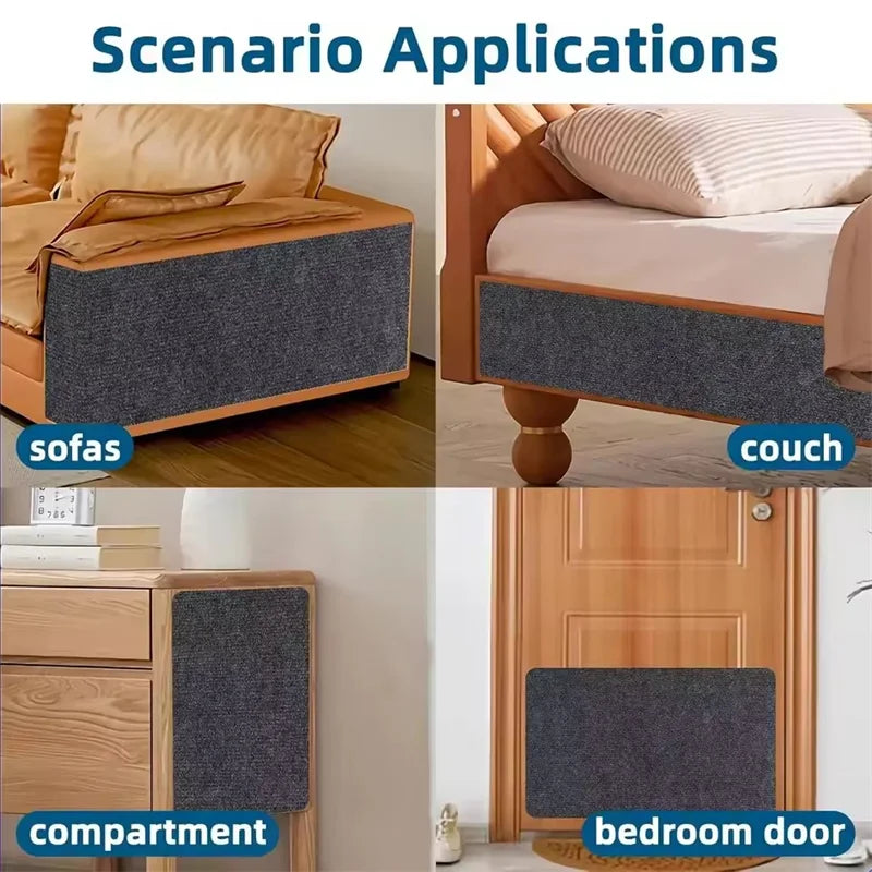 Cat Scratching Mat Trimmable Cat Carpet Cat Scratching Carpet Corner Wall Self-Adhesive Cat DIY Scratch Furniture Protector