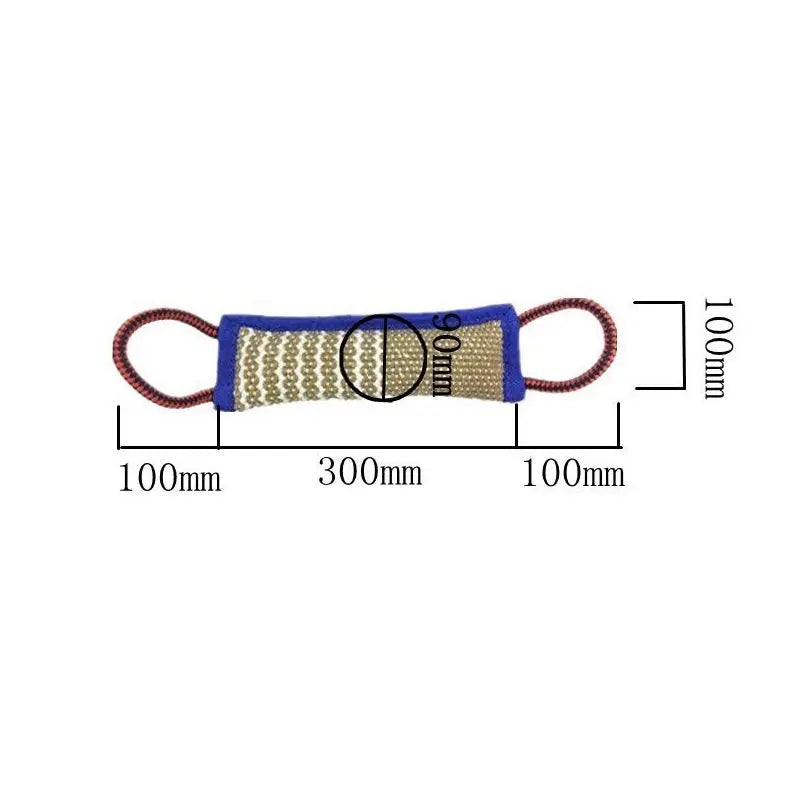 Dog Teether Dog Chewing Toy Dog Bite Pillow Jute Bite Chewing Fetch Puppy Training Interactive Play Dog Tooth Chewing Supplies