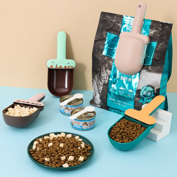 Snack Bag With Canned Spoon Embedded In Shovel Cat Dog Feeding Spoon Pet Supplies - Get It for Your Pets - Pet Store