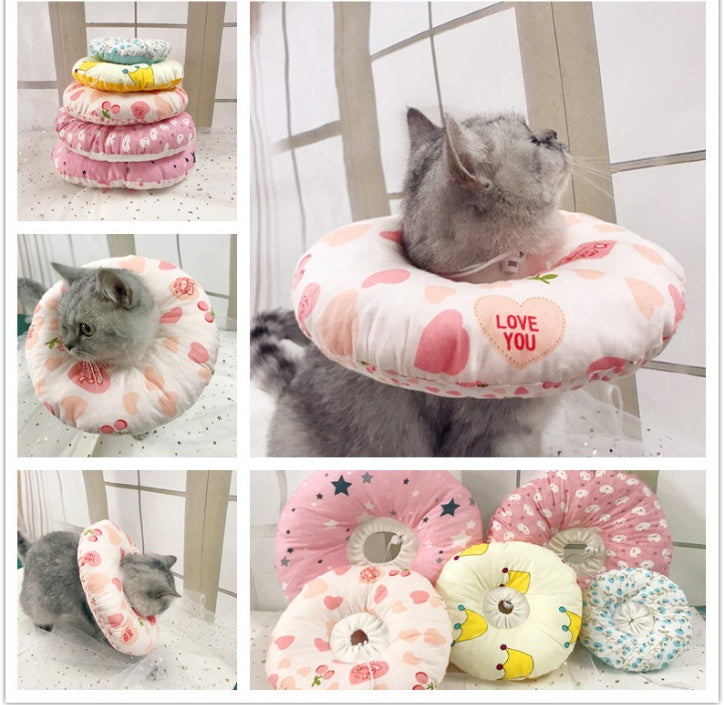 Soft Cute Cloth Pure Sponge Cat Collar Collar Headgear - Get It for Your Pets
