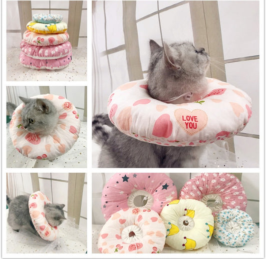 Soft Cute Cloth Pure Sponge Cat Collar Collar Headgear - Get It for Your Pets