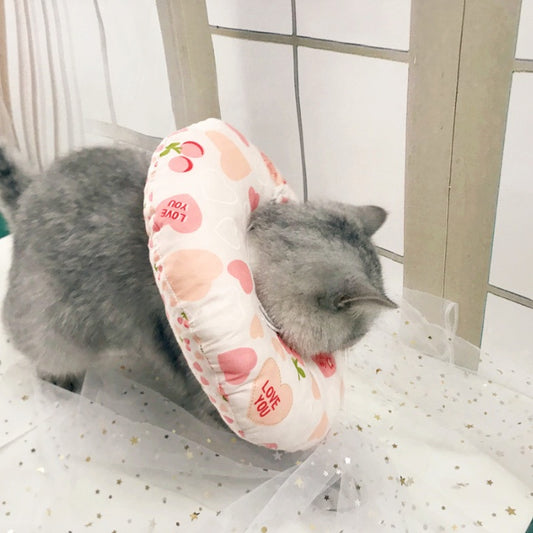 Soft Cute Cloth Pure Sponge Cat Collar Collar Headgear - Get It for Your Pets