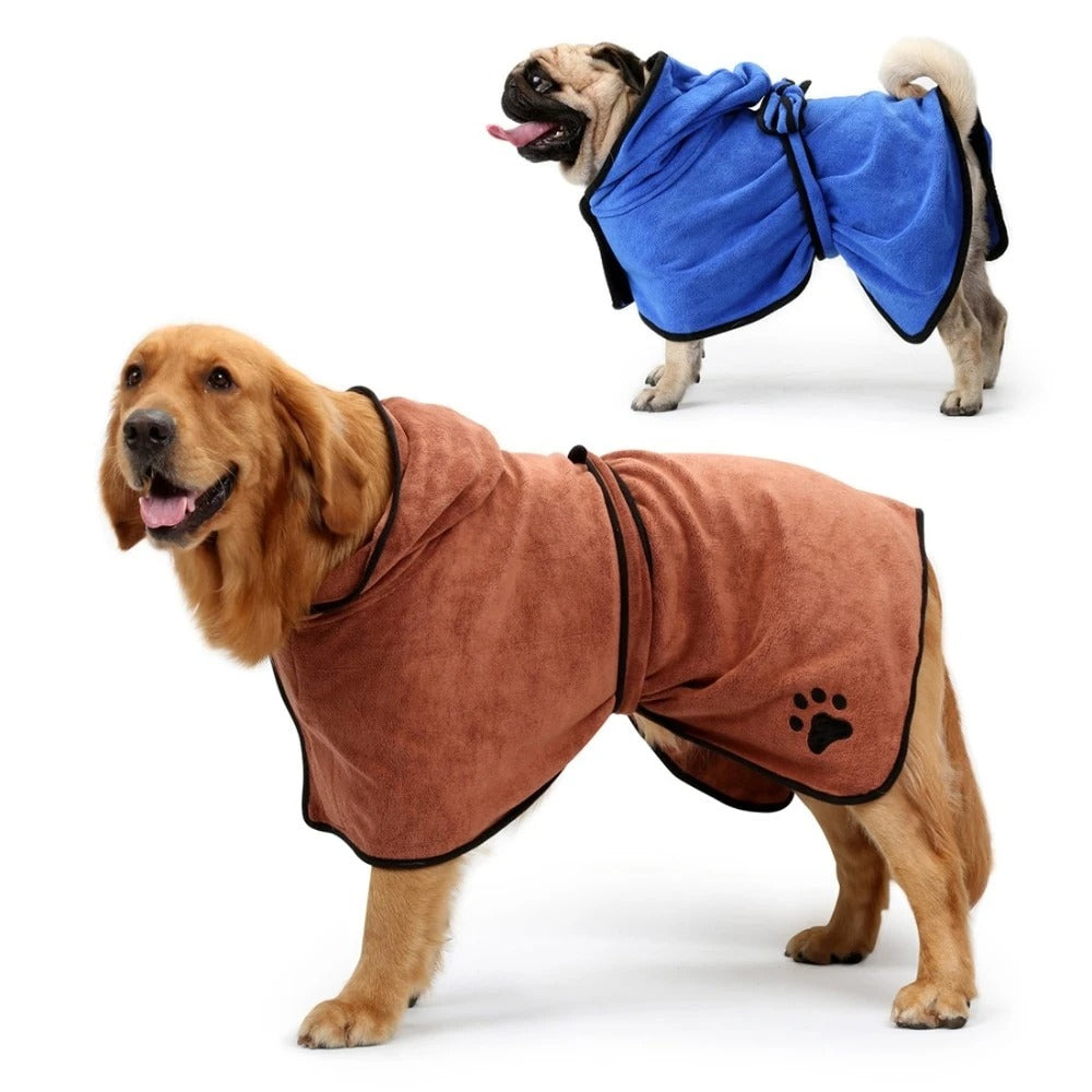 Super Absorbent Fine Fiber Bath Towel Quick-drying - Get It for Your Pets