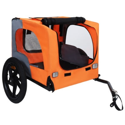Utdoor Heavy Duty Collapsible Pet Bike Trailer With 16-Inch All Terrain Wheels & Universal Hitch   Foldable Dog Cargo Carrier Cart For Bicycles - Get It for Your Pets - Pet Store