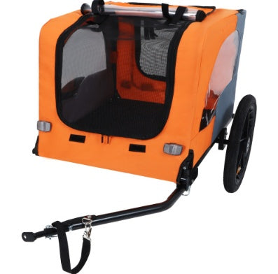 Utdoor Heavy Duty Collapsible Pet Bike Trailer With 16-Inch All Terrain Wheels & Universal Hitch   Foldable Dog Cargo Carrier Cart For Bicycles - Get It for Your Pets - Pet Store