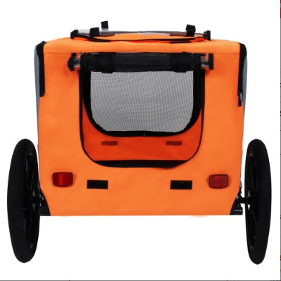 Utdoor Heavy Duty Collapsible Pet Bike Trailer With 16-Inch All Terrain Wheels & Universal Hitch   Foldable Dog Cargo Carrier Cart For Bicycles - Get It for Your Pets - Pet Store