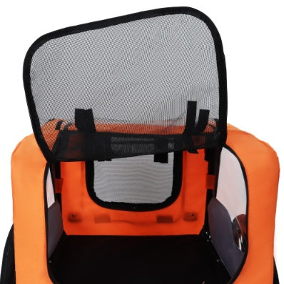 Utdoor Heavy Duty Collapsible Pet Bike Trailer With 16-Inch All Terrain Wheels & Universal Hitch   Foldable Dog Cargo Carrier Cart For Bicycles - Get It for Your Pets - Pet Store