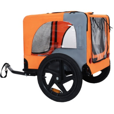 Utdoor Heavy Duty Collapsible Pet Bike Trailer With 16-Inch All Terrain Wheels & Universal Hitch   Foldable Dog Cargo Carrier Cart For Bicycles - Get It for Your Pets - Pet Store