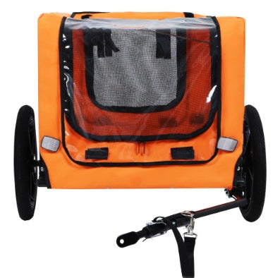 Utdoor Heavy Duty Collapsible Pet Bike Trailer With 16-Inch All Terrain Wheels & Universal Hitch   Foldable Dog Cargo Carrier Cart For Bicycles - Get It for Your Pets - Pet Store