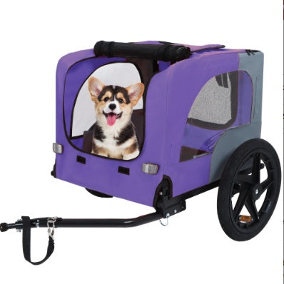Utdoor Heavy Duty Collapsible Pet Bike Trailer With 16-Inch All Terrain Wheels & Universal Hitch   Foldable Dog Cargo Carrier Cart For Bicycles - Get It for Your Pets - Pet Store