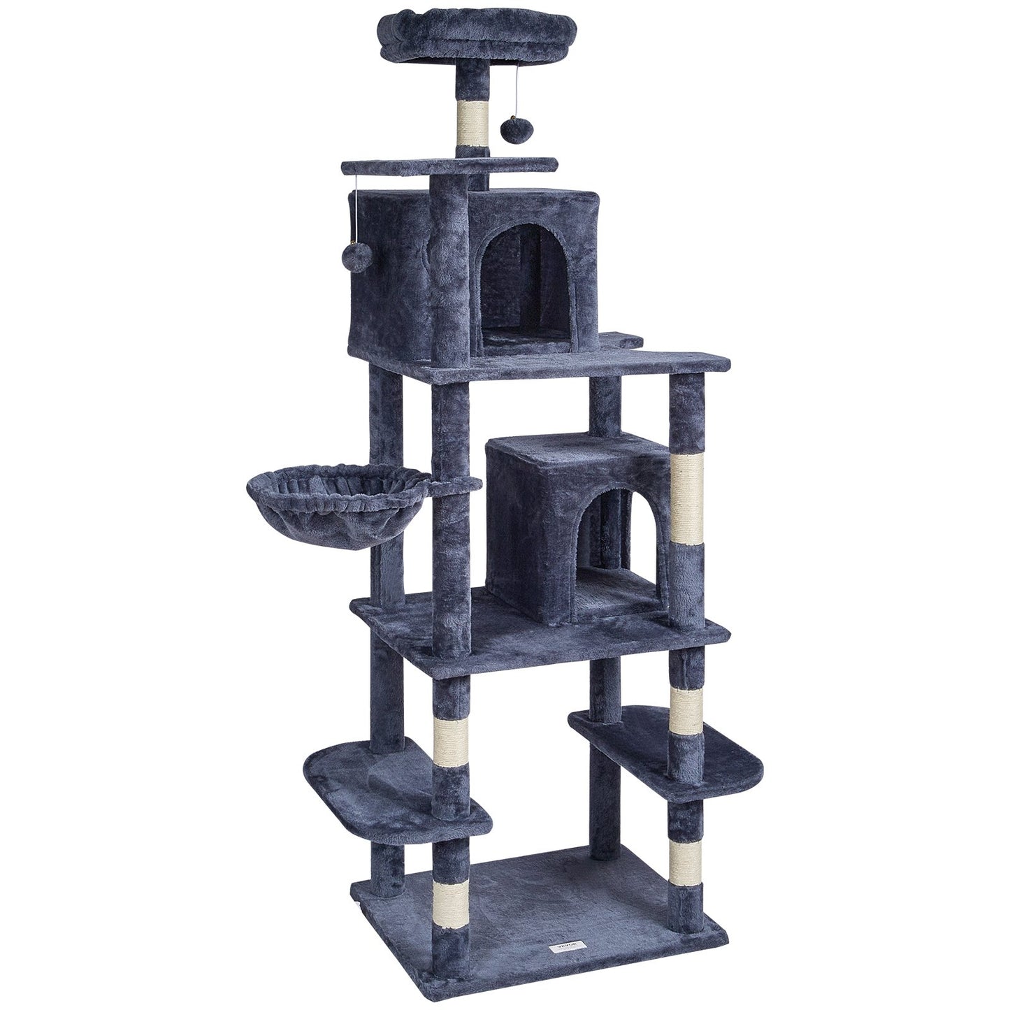 VEVOR Cat Tree Cat Tower With Cat Condos Sisal Scratching Post Dark Grey - Get It for Your Pets - Pet Store