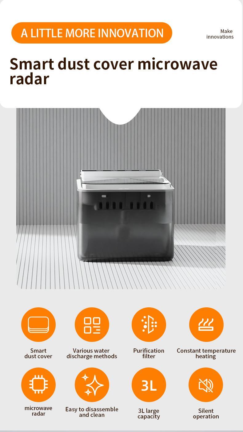 Wireless Charging Battery Driven 304 Stainless Steel Cat Automatic Induction Pet Water Fountain - Get It for Your Pets - Pet Store