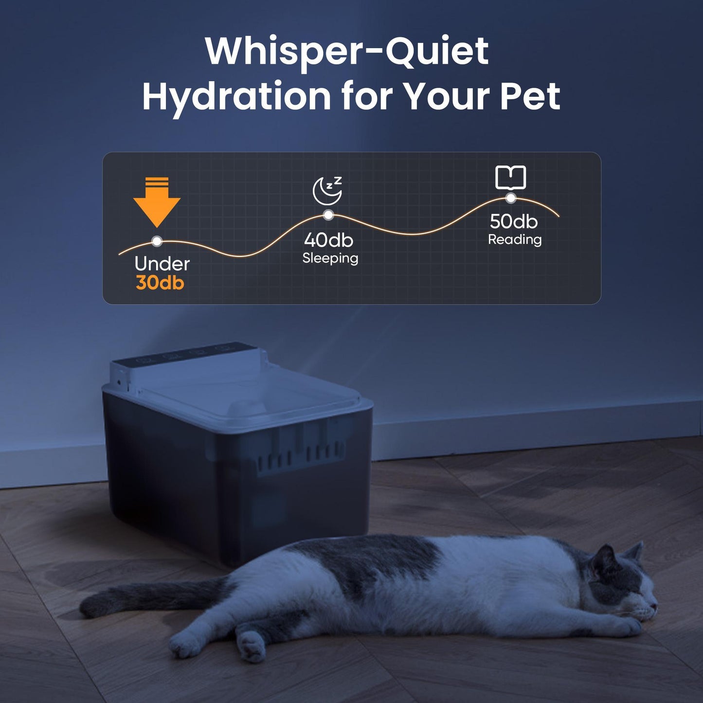 Wireless Charging Battery Driven 304 Stainless Steel Cat Automatic Induction Pet Water Fountain - Get It for Your Pets - Pet Store